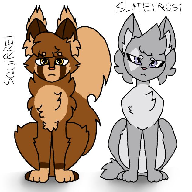 Slatefrost and her kits' dad