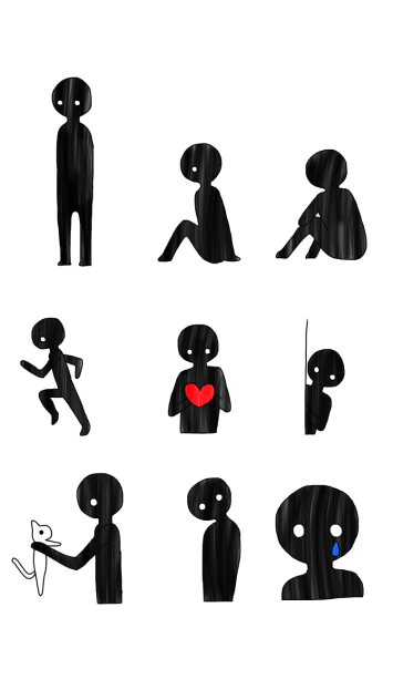 黒い人