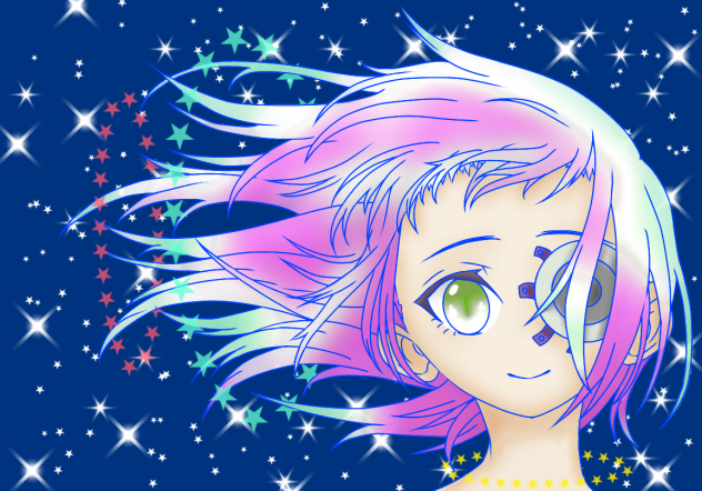 宇宙に風
