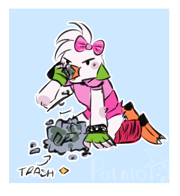 ✨💕Chica eating trash💕✨