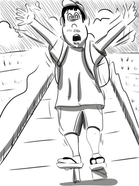 my brother wearing Geta