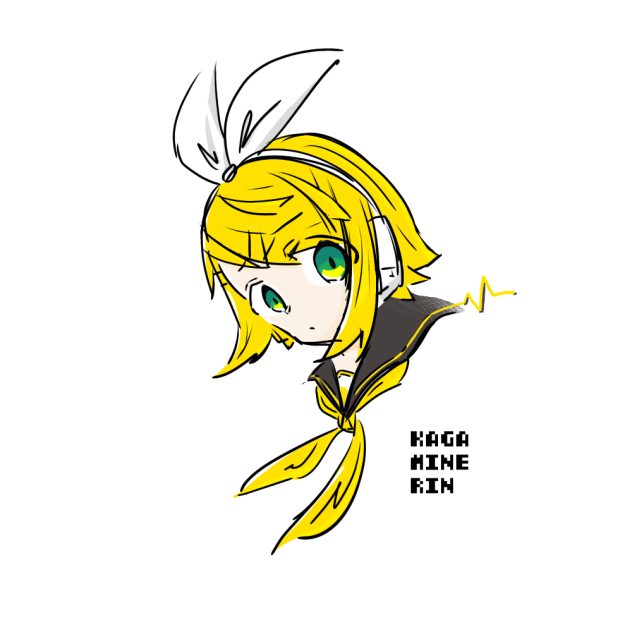 Kagamine Rin (色塗った)