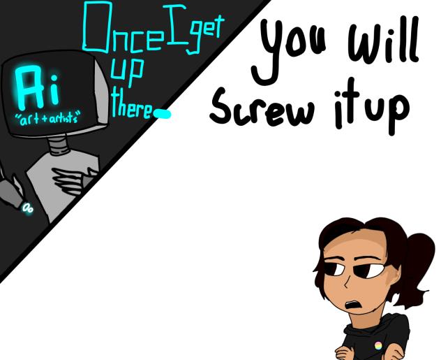 Human-made vs AI Art Collab!