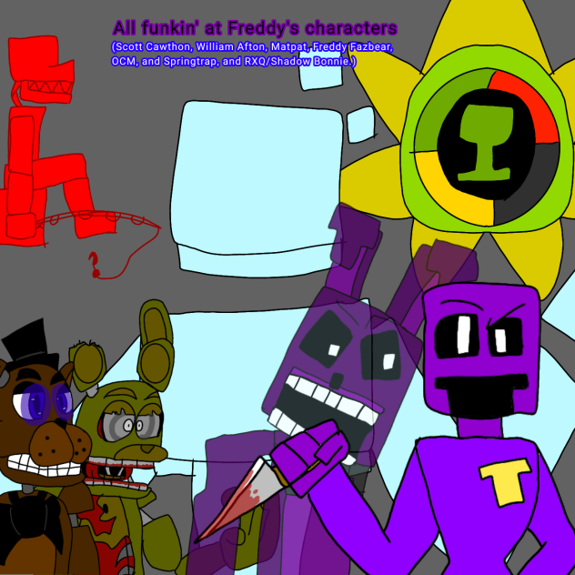 All funkin' at Freddy's characters