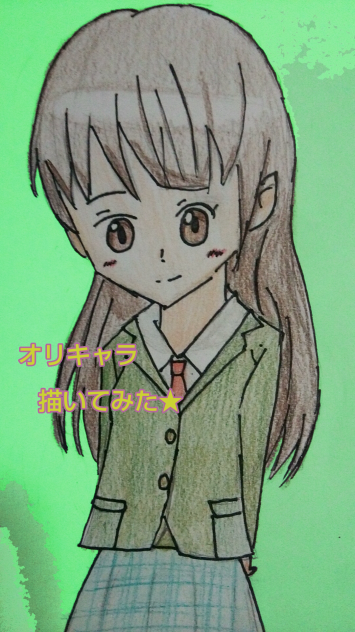 オリキャラ描いた(^ω^)