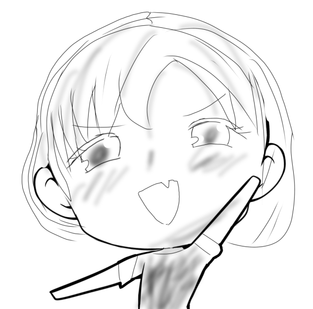 友達に描いた絵