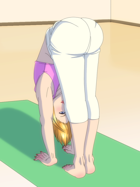 立位前屈のポーズ