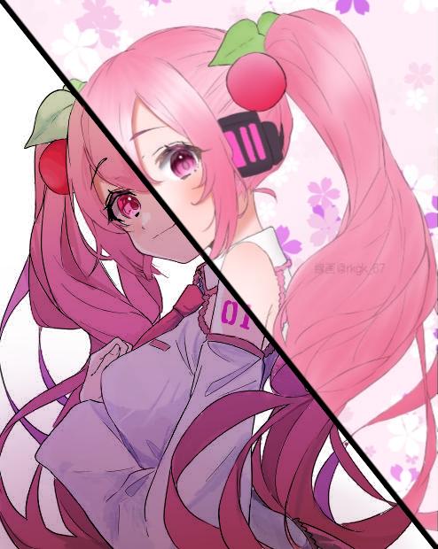 桜ミク合作