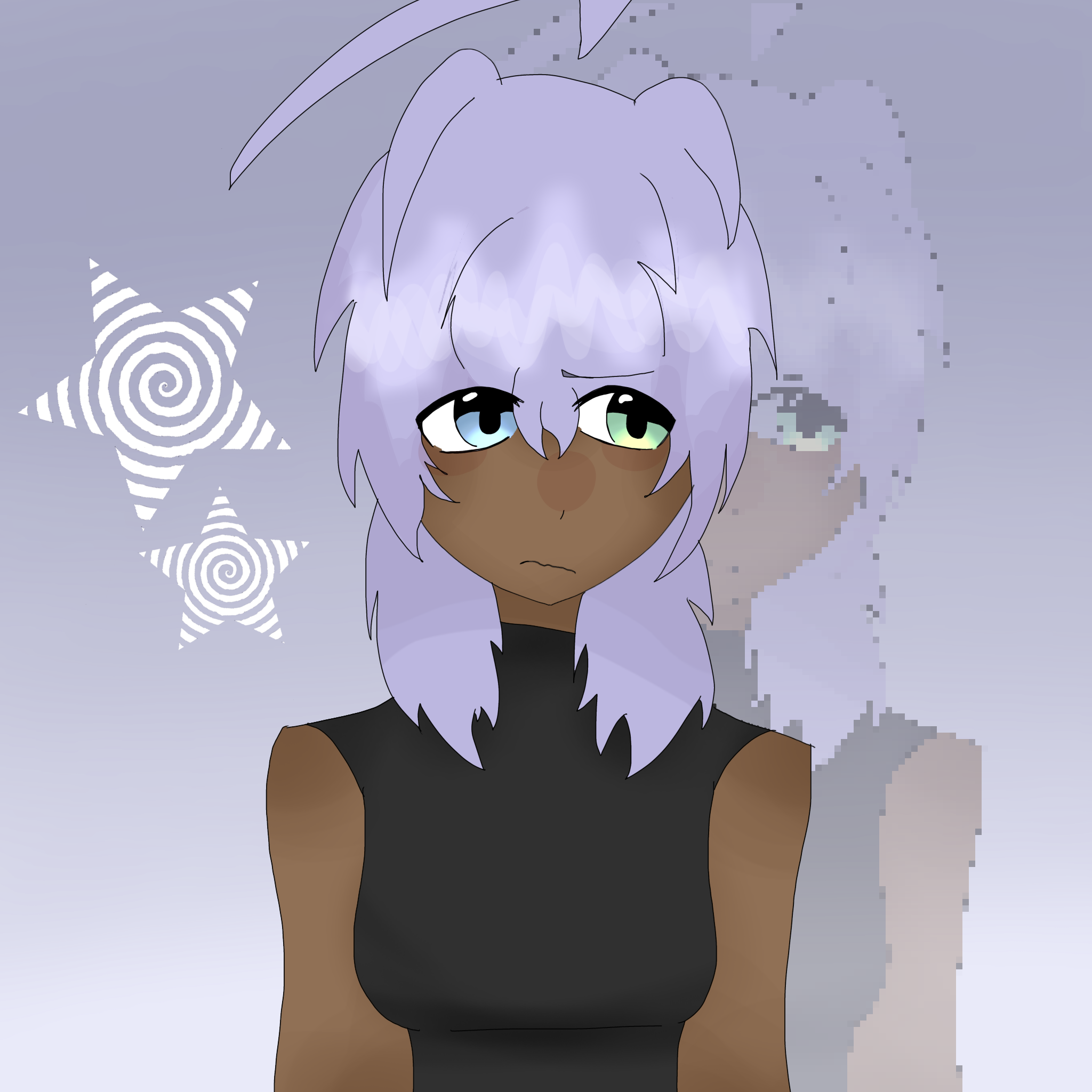 Random lady-hair practice - ibisPaint