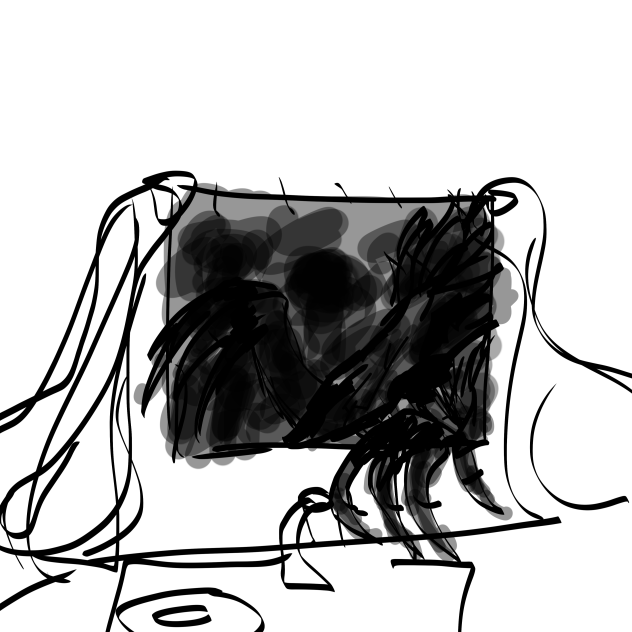 “Mom, its coming in. Through the window. - ibisPaint