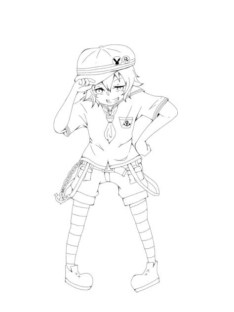 【線画】塗ってください！2