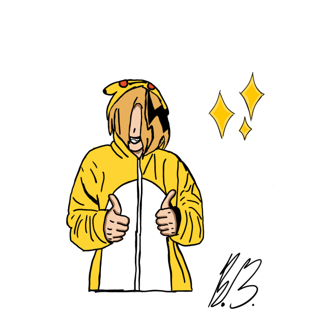 Kaminari Fanart! (Made by my sister)