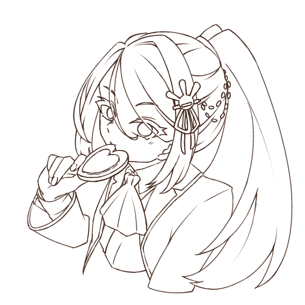 うちの子フリー線画3