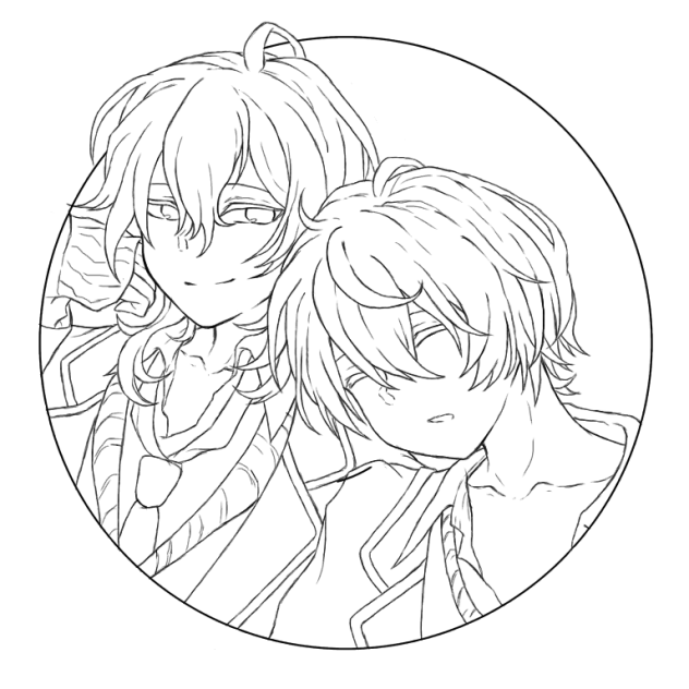 線画 朔間兄弟 - ibisPaint