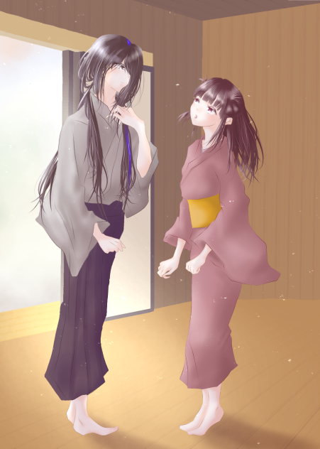 少女と男