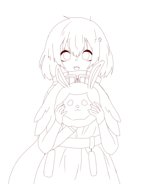 ヒミコちゃん 線画