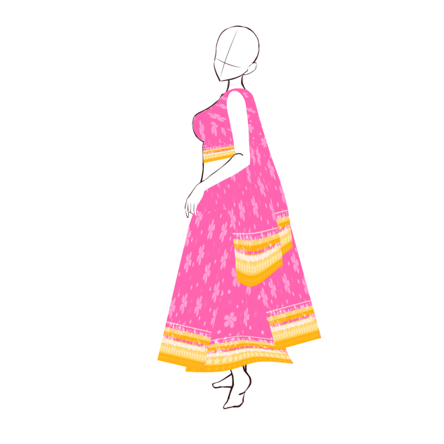 IndianSaree_Kimono Style