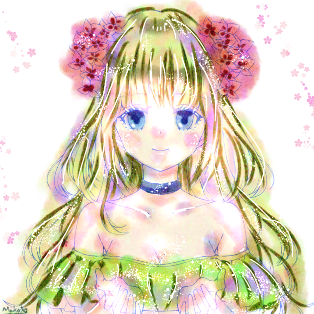 ぬりえお借りしました。