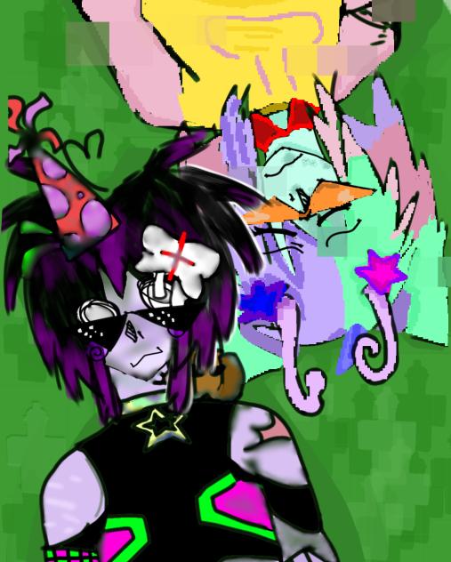 drew my oc and rosettes oc