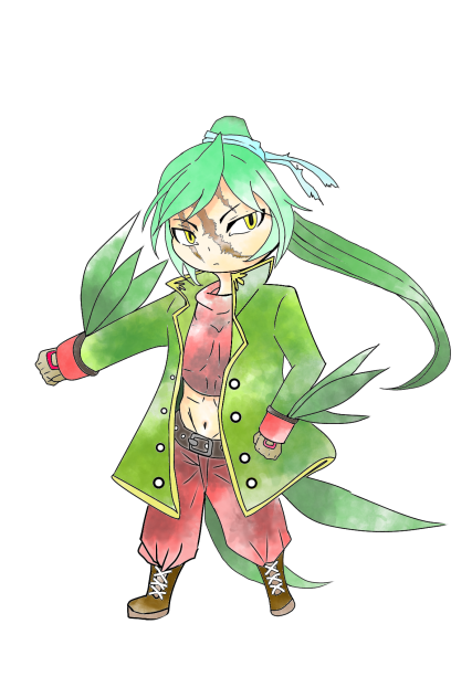 ポケダンのジュプトル擬人化