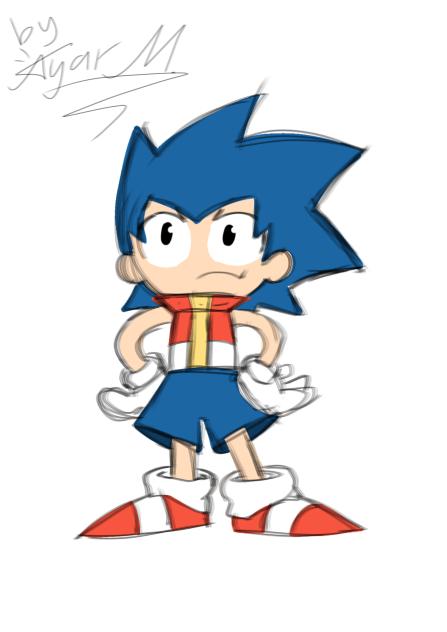 Classic Sonic humanisation