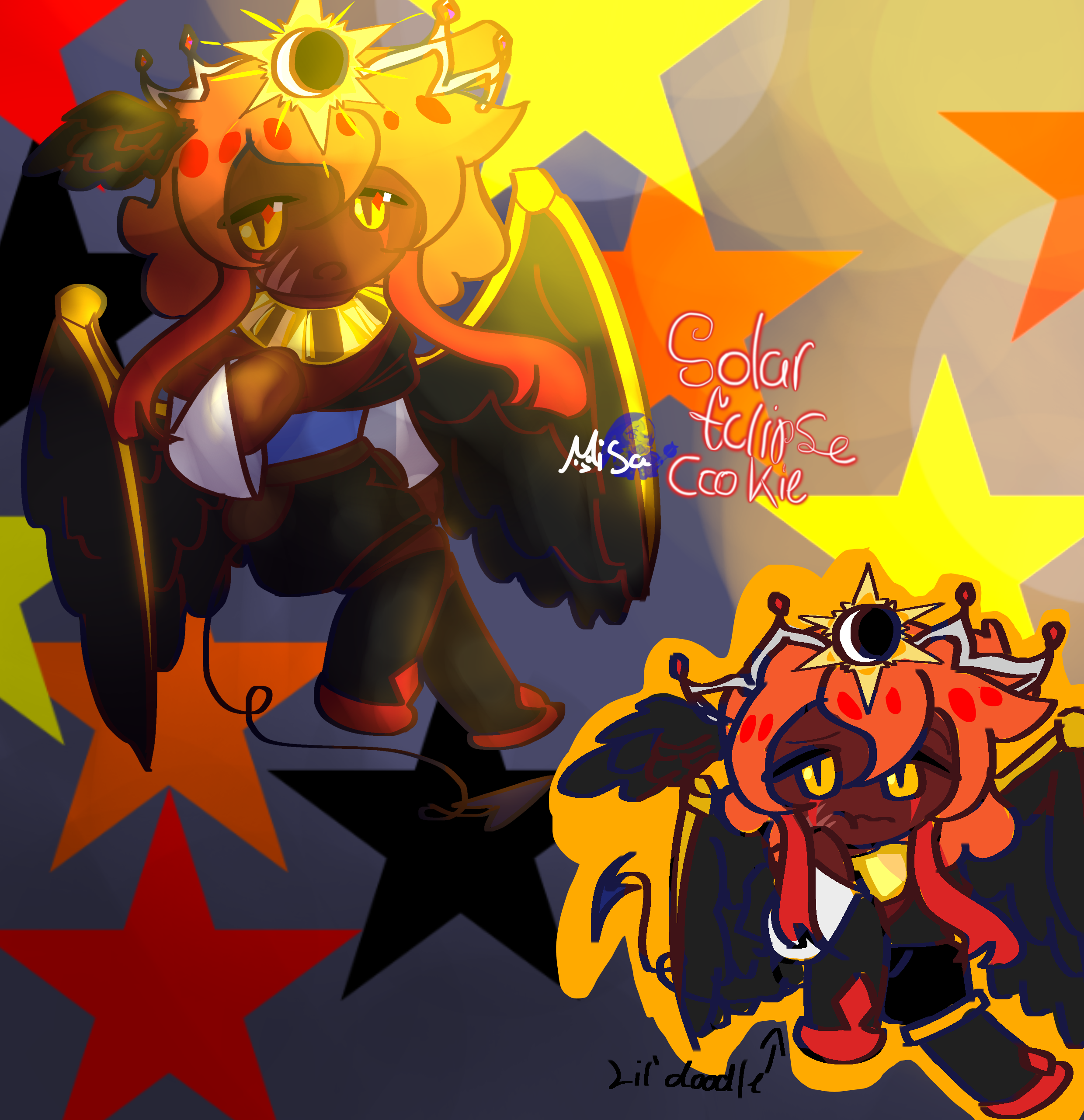 Solar Eclipse Cookie - ibisPaint