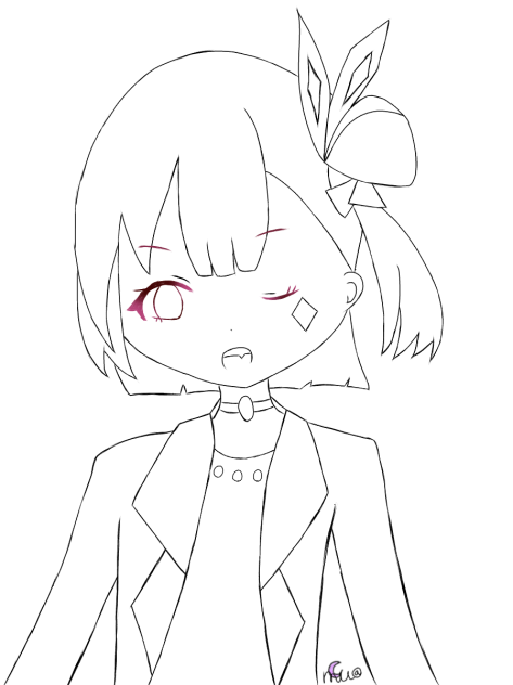『また遊びましょ ほな』線画