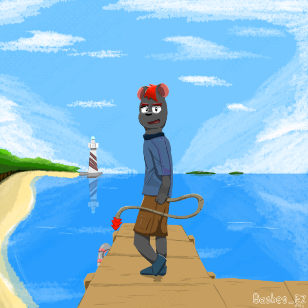 At the beach