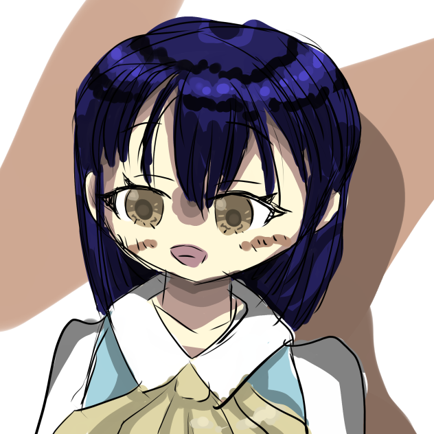 青黒髪　厚塗りちゃん