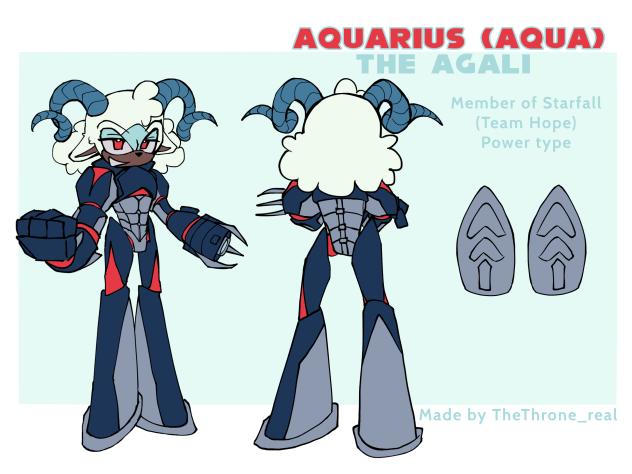 Aquarius “Aqua”the Agali reference sheet