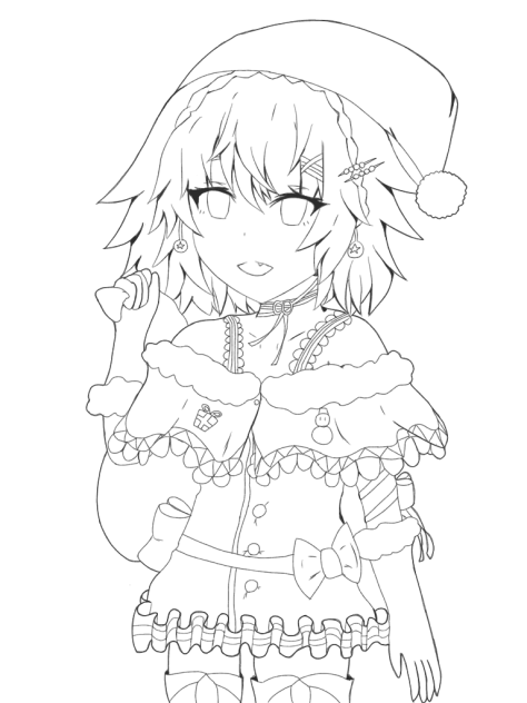 さんた 線画