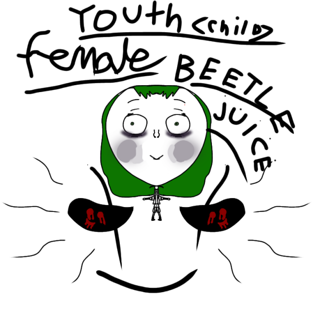female beetle juice youth (child)