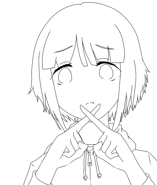 線画 塗ってください