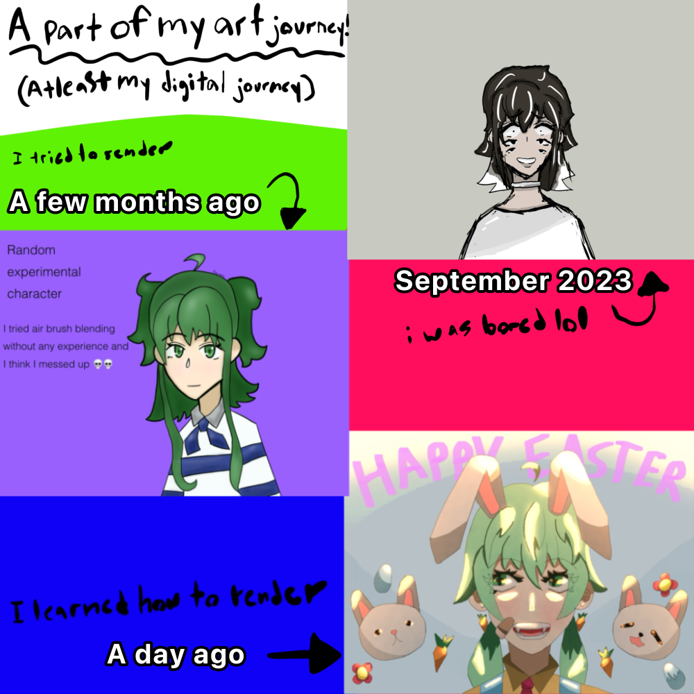 A part of my digital art journey - ibisPaint