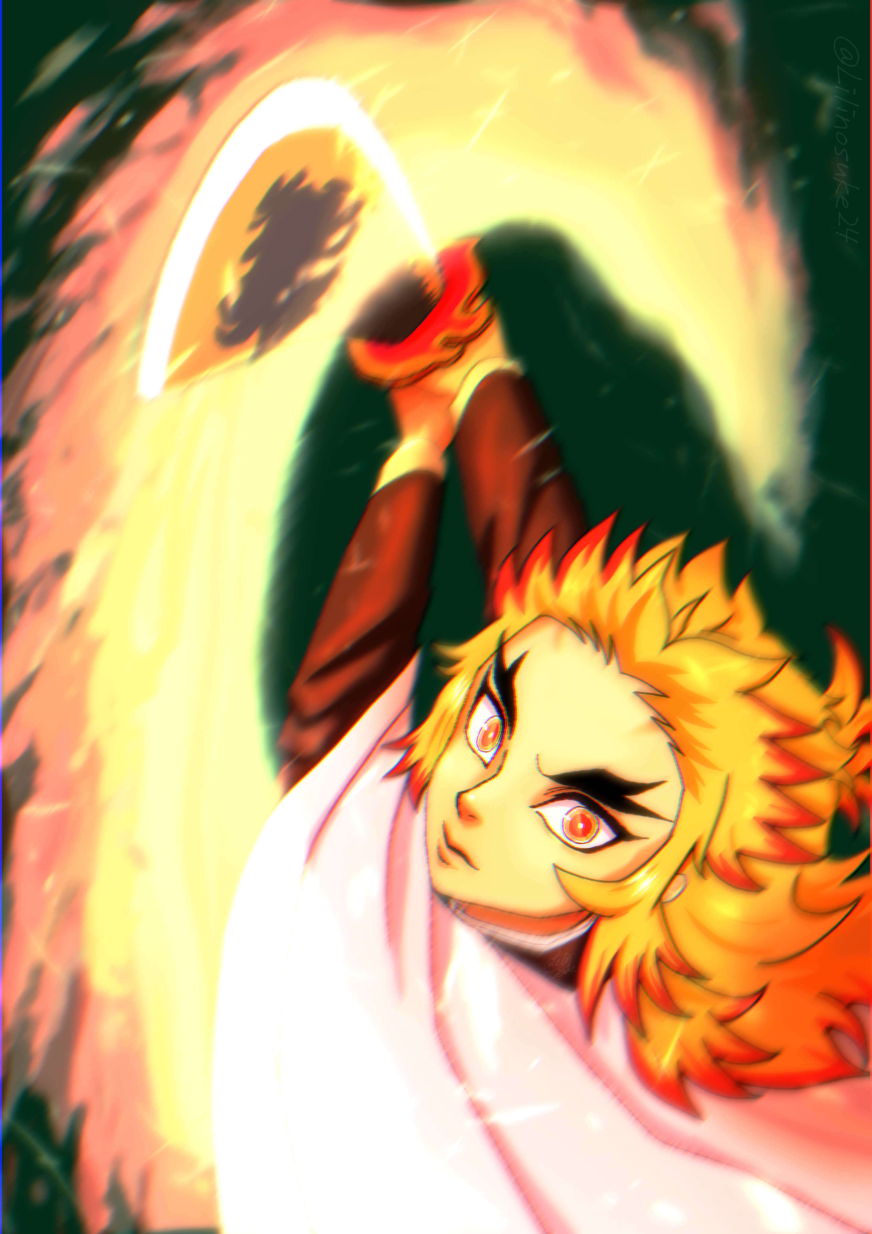 鬼滅の刃】煉獄杏寿郎 昇り炎天 - ibisPaint