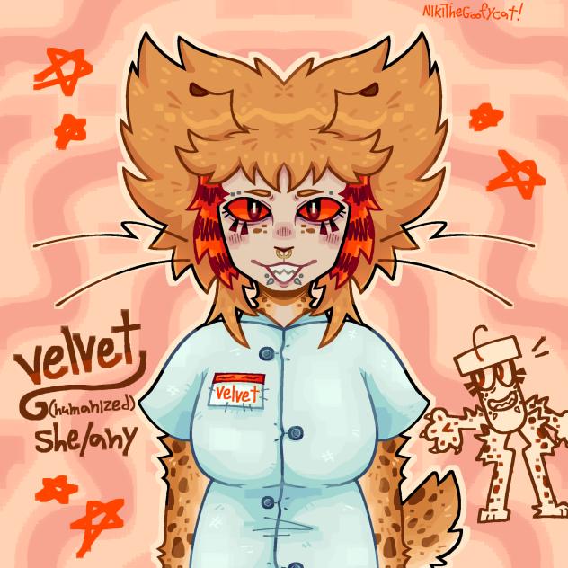 my oc velvet humanized ^_^
