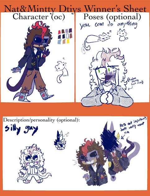 Winner sheet thing