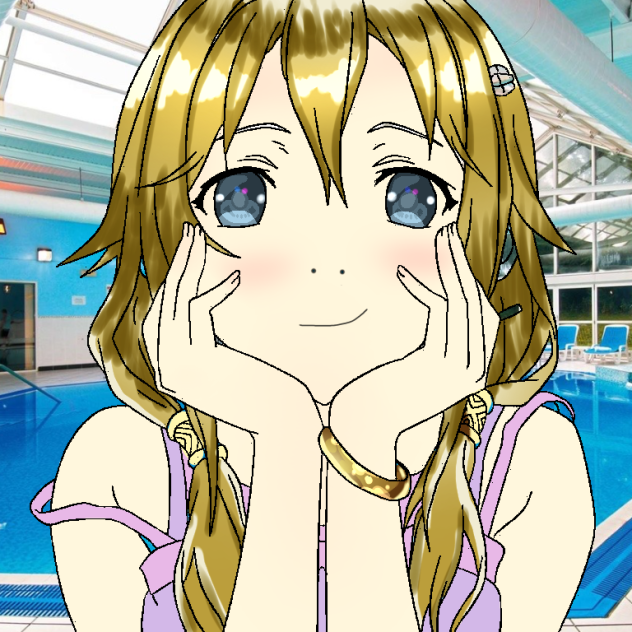 Samantha at the pool - ibisPaint