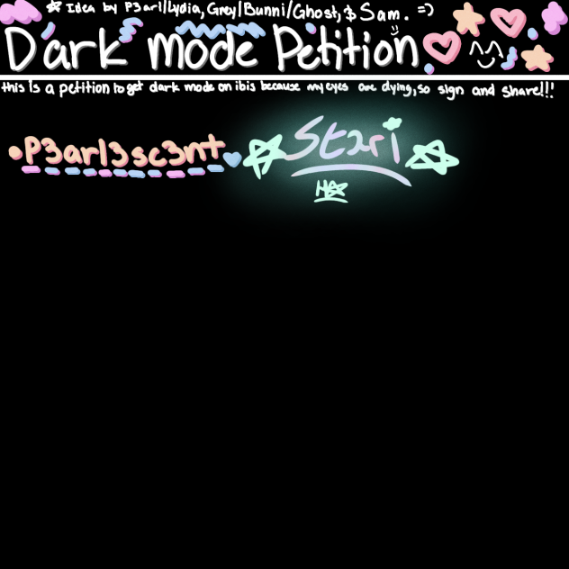 DARK MODE PETITION!!!