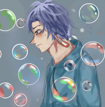 bubbles 🤫🤲🖐️😑😑🙂😟👹👹🏳️‍🌈