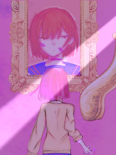 絵の中の私