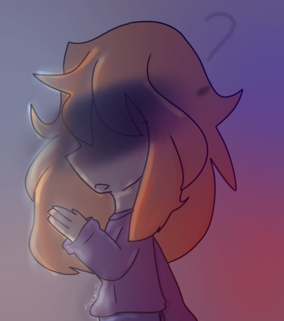 Azul y naranja