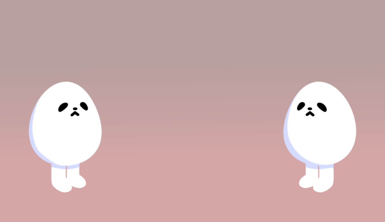 Lineless eggdog wallpaper for chromebook ibisPaint