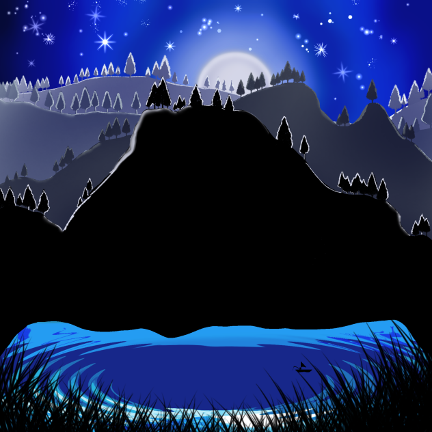 night lake