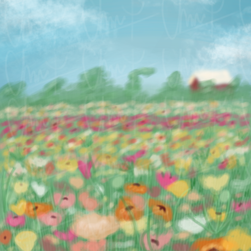 Flower Field - ibisPaint