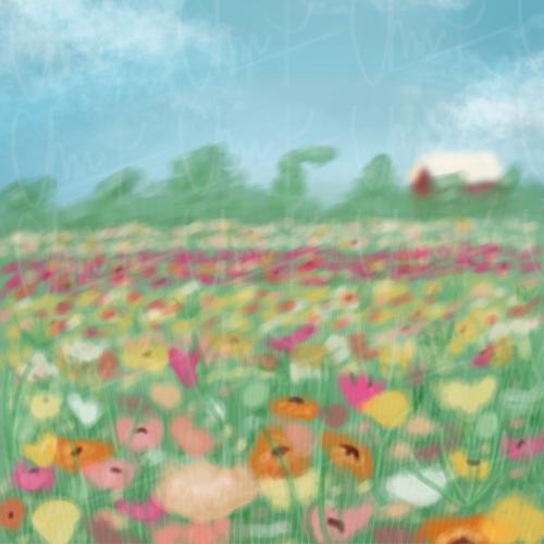 Flower Field - ibisPaint