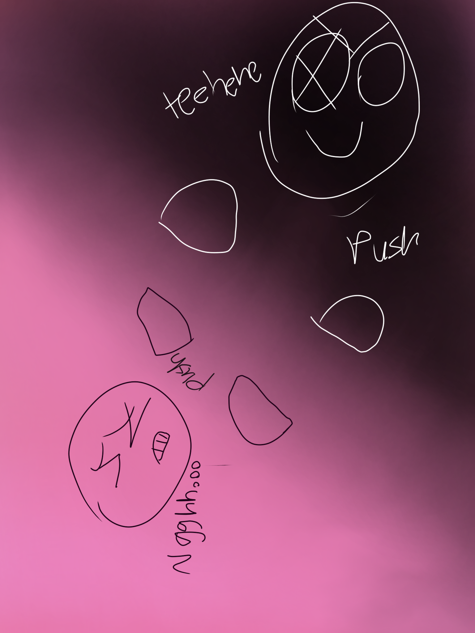 Pink vs Black (colours) - ibisPaint