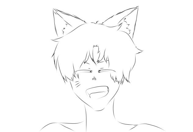 Coloring page Cat boi