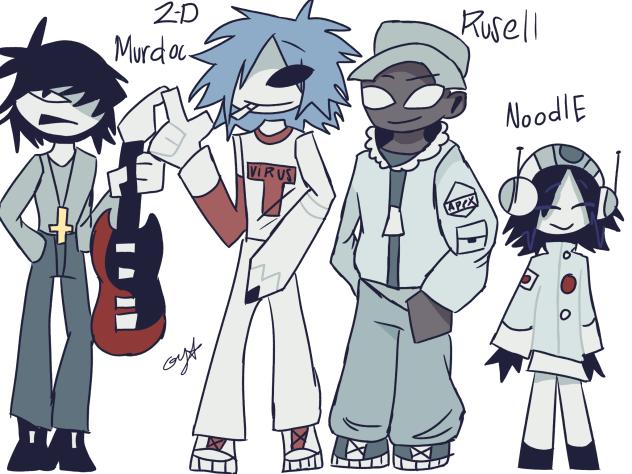 Gorillaz in fpe style (phase 1)