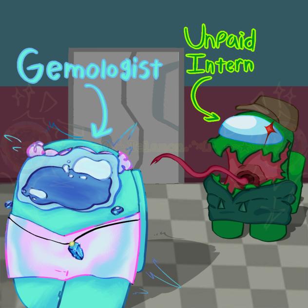 Among Us Show - Green and Cyan